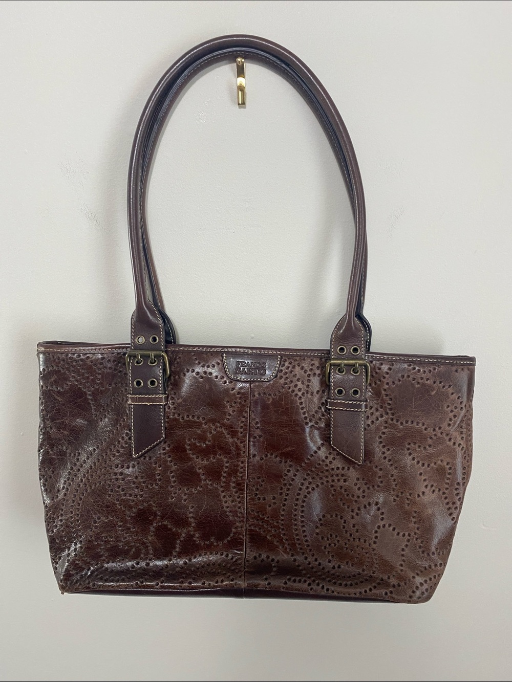 Vintage Franco Sarto Leather Purse Boho Chic Western Y2K Earthy Art Whimsigoth